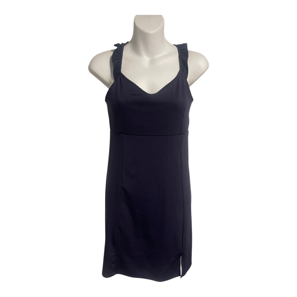 SINCERELY JULES Golf Tennis Dress Navy Ruffle Strap Cute Activewear Size Small